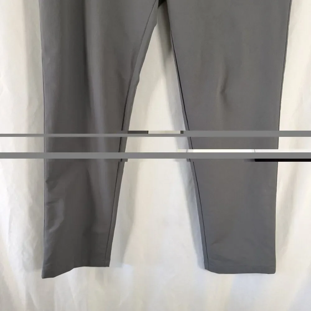 Banana Republic Tech Pants Men's 32x30 Grey Button Zip Slash Zip Pocket